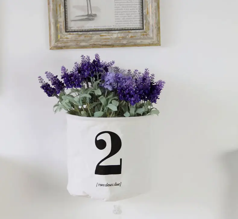 Fabric Planting Basin Waterproof Desktop Finishing Storage Basket Simple Digital Foldable Cotton Linen Dirty Clothes Bucket 0457 — feature 11