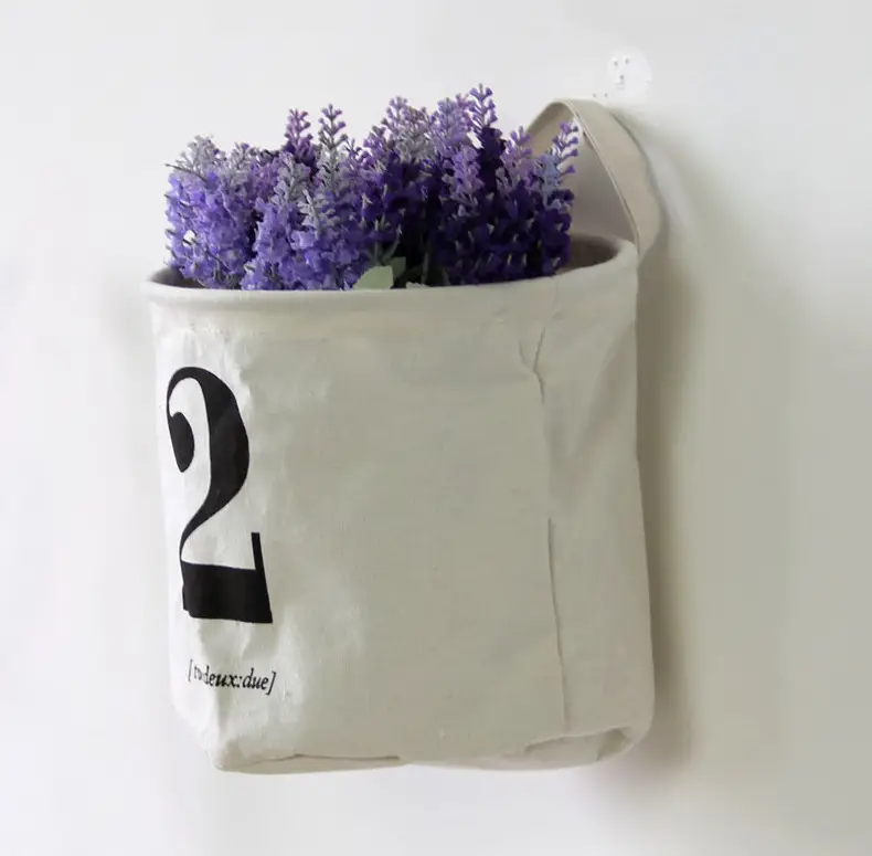 Fabric Planting Basin Waterproof Desktop Finishing Storage Basket Simple Digital Foldable Cotton Linen Dirty Clothes Bucket 0457 — feature 12