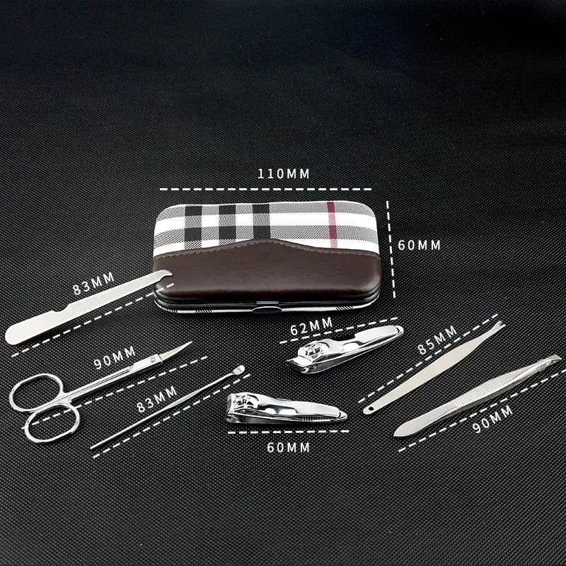 Nail Clippers Set 7 Pcs Leather Style Repair Group - Image 10