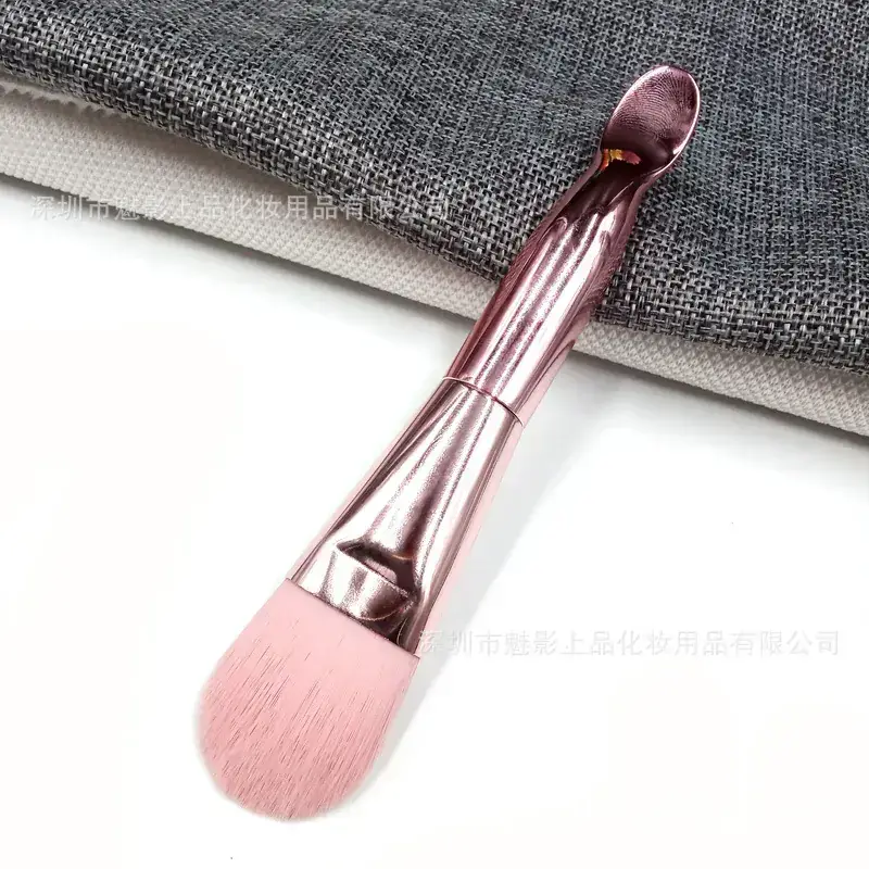 Makeup Brush Single Double Head with Scoop Tongue Foundation Brush