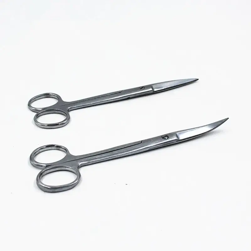 Stainless Steel Animal Dissection Scissors 14/16/18mm