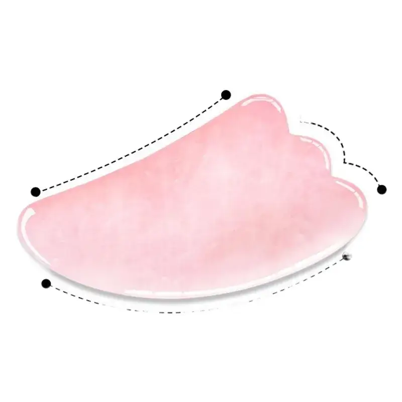 Natural Pink Crystal Jade Eye Massage Tablet 12cm