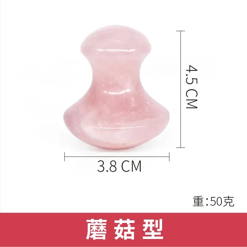 Natural Pink Crystal Jade Eye Massage Tablet 12cm - Image 3