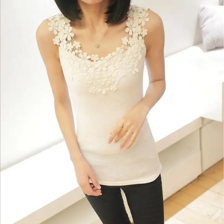 Women's Lace Collar Top with Off-Shoulder Cut