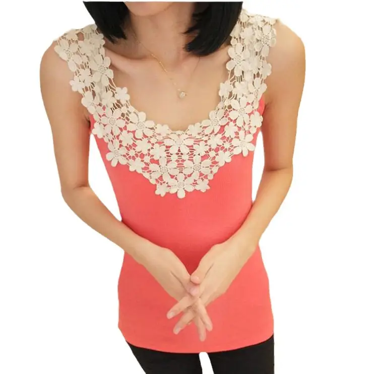 Women's Lace Collar Top with Off-Shoulder Cut