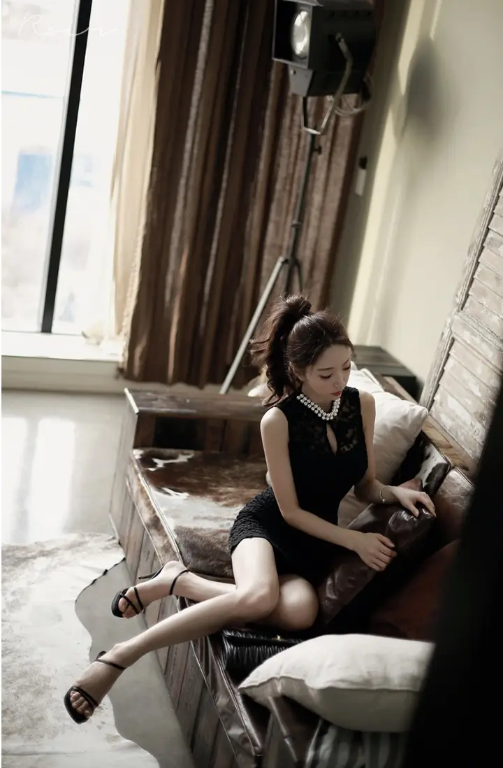 Beaded Lace Sleeveless Slim Fit Hip Dress for Women — feature 11