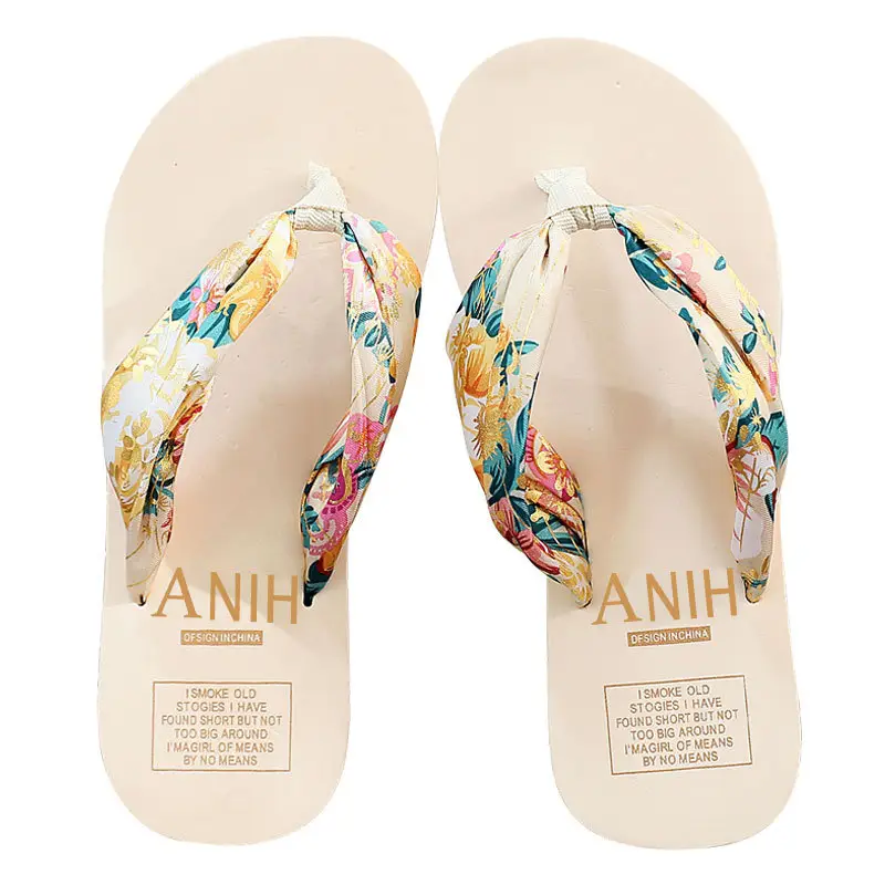 Bohemian Floral Wedge Sandals for Women