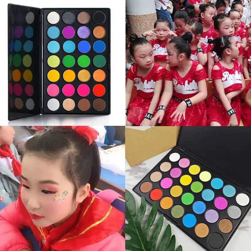 28 Color Matte Eye Shadow Makeup Palette for Kids & Professionals - Image 4