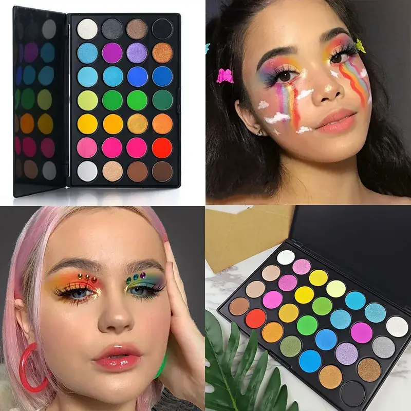28 Color Matte Eye Shadow Makeup Palette for Kids & Professionals - Image 5