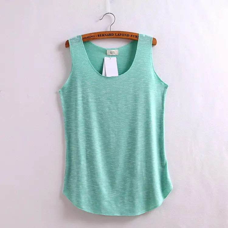 Summer Gray Bamboo Cotton Sleeveless Vest Large - Image 8