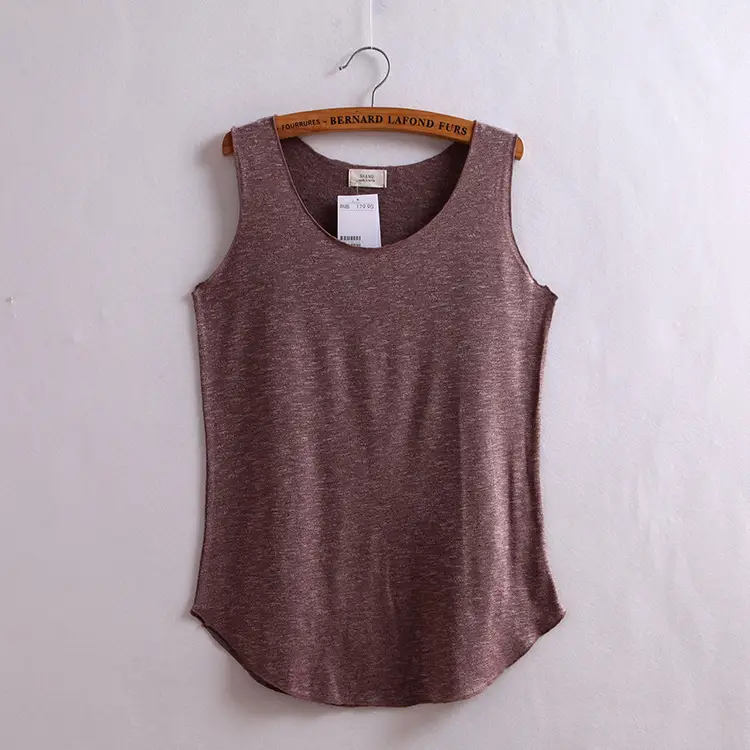 Summer Gray Bamboo Cotton Sleeveless Vest Large - Image 9