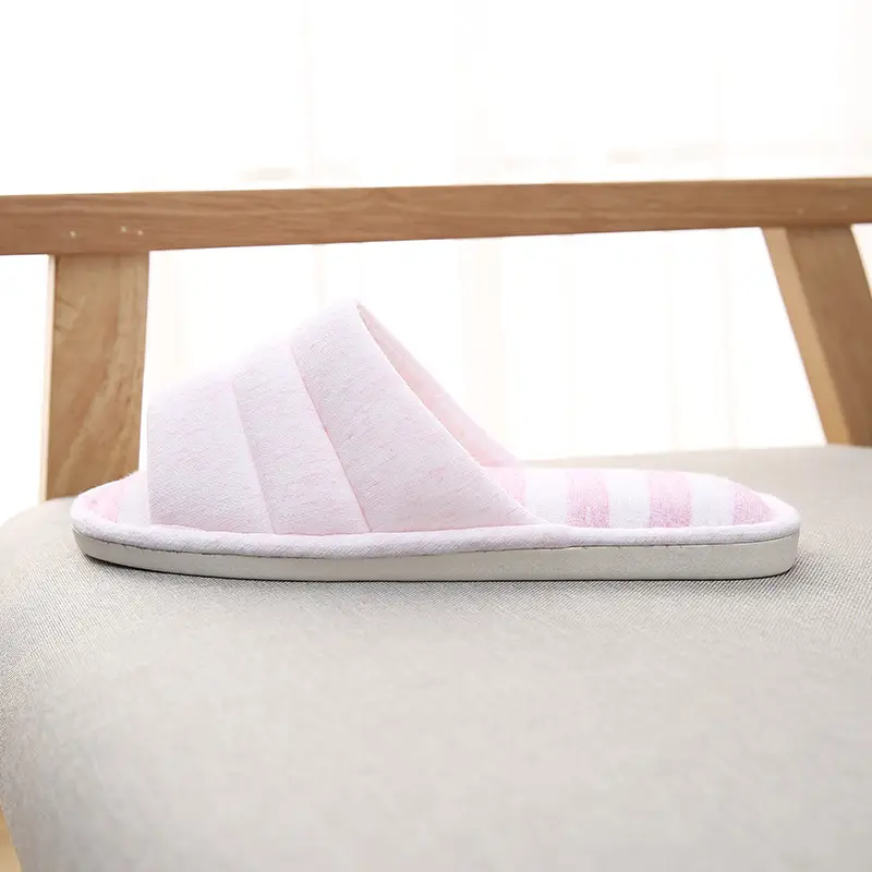 is soft home couple indoor wooden floor slippers women Caterpillar sweat cloth silent thick bottom washed slippers for men and women — feature 14
