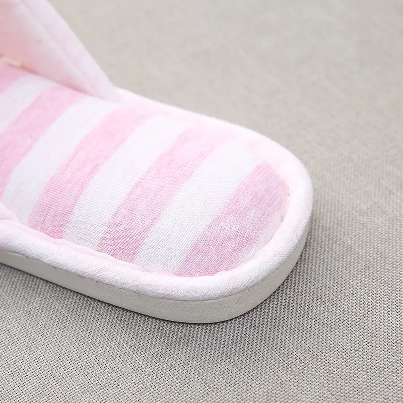 is soft home couple indoor wooden floor slippers women Caterpillar sweat cloth silent thick bottom washed slippers for men and women — feature 15