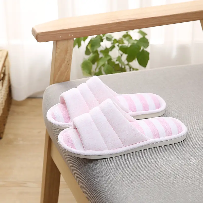 is soft home couple indoor wooden floor slippers women Caterpillar sweat cloth silent thick bottom washed slippers for men and women — feature 18