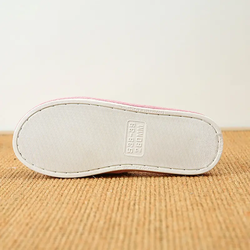 is soft home couple indoor wooden floor slippers women Caterpillar sweat cloth silent thick bottom washed slippers for men and women — feature 22