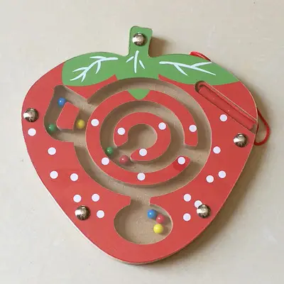 Magnetic Maze Toy for Kids Wooden Small Size - Image 9