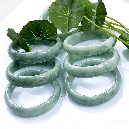 Natural Jade Bashan Bracelet Green 081010