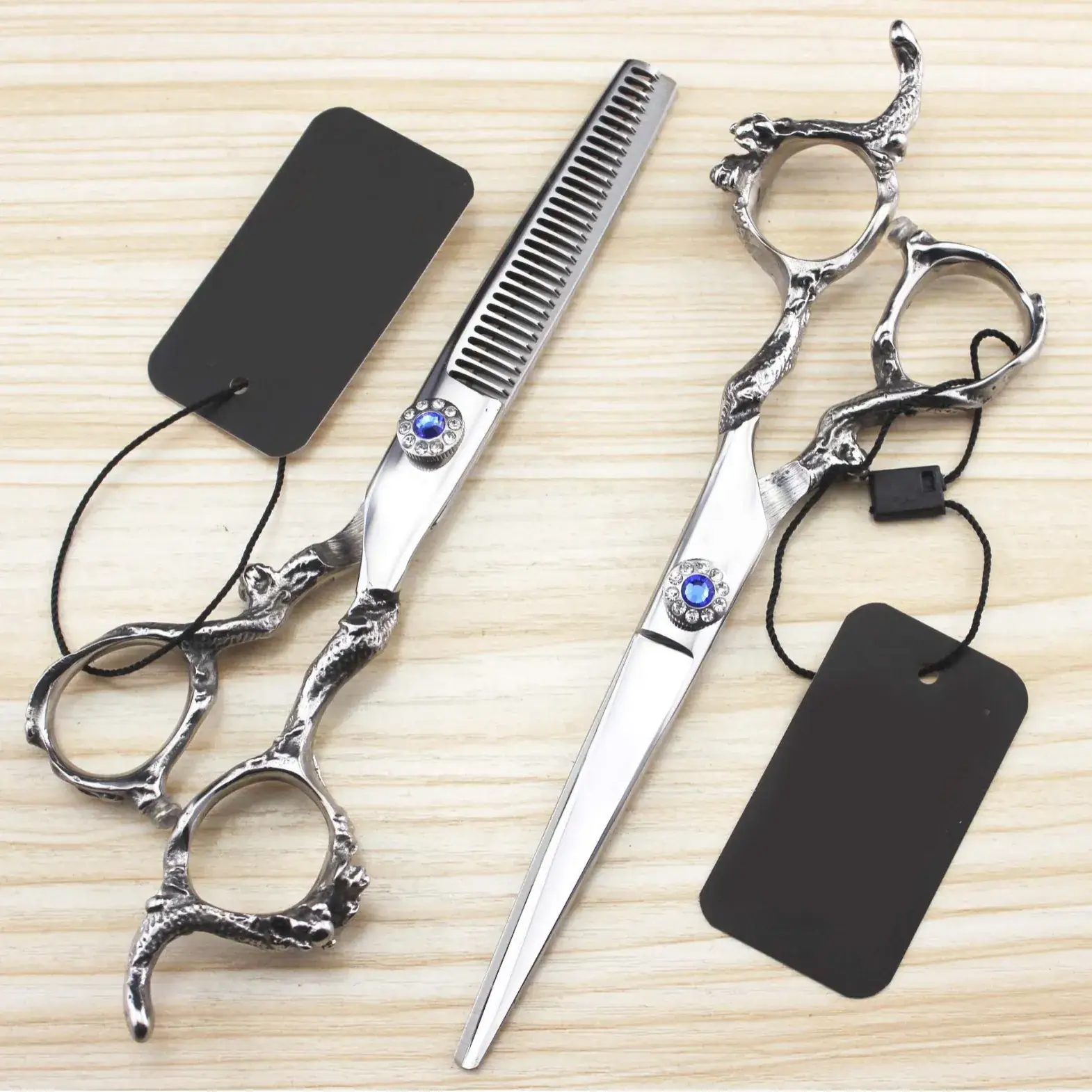6.0 Inch Huo Dragon Sapphire Hair Scissors Set