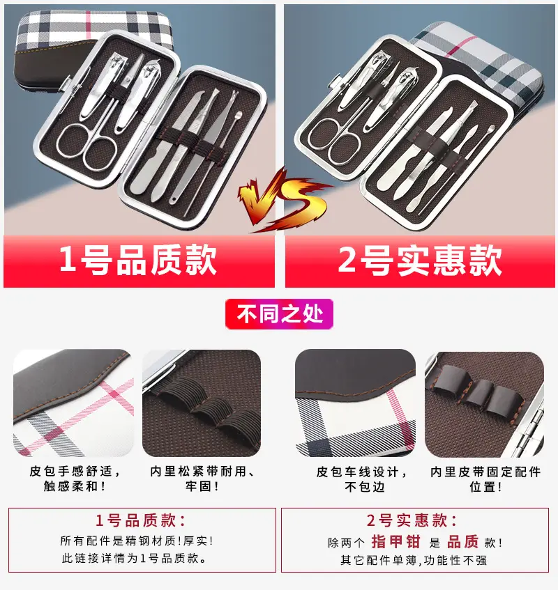 Classic Manicure Set with 7 Tools for Professional Beauty — feature 2