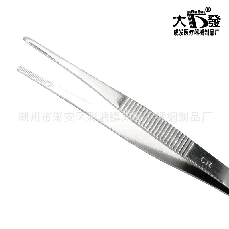 304 Stainless Steel Tweezers 12.5-30cm Round Art Fleshy Clip - Image 4