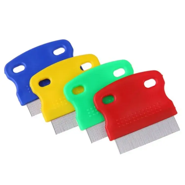 Cross-Border Pet Comb Plastic Steel Fine-Toothed
