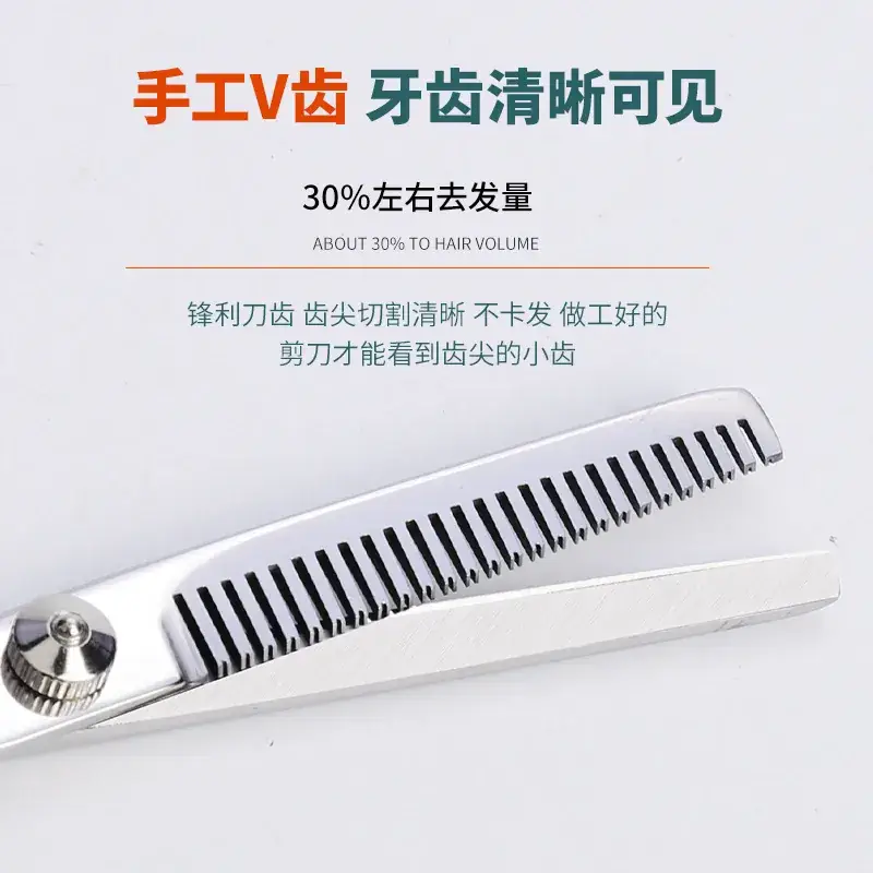 Barber Scissors Flat Cutter Set for Hair Styling - Image 2