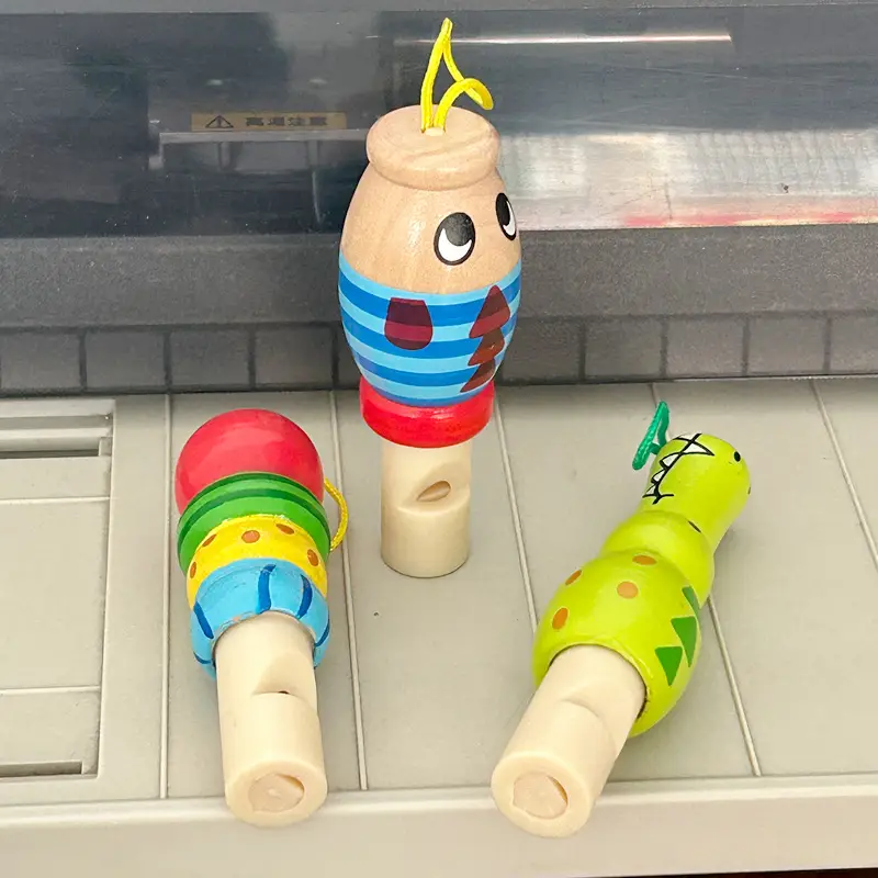 Wholesale Wooden Cartoon Animal Whistles for Kids - Image 3