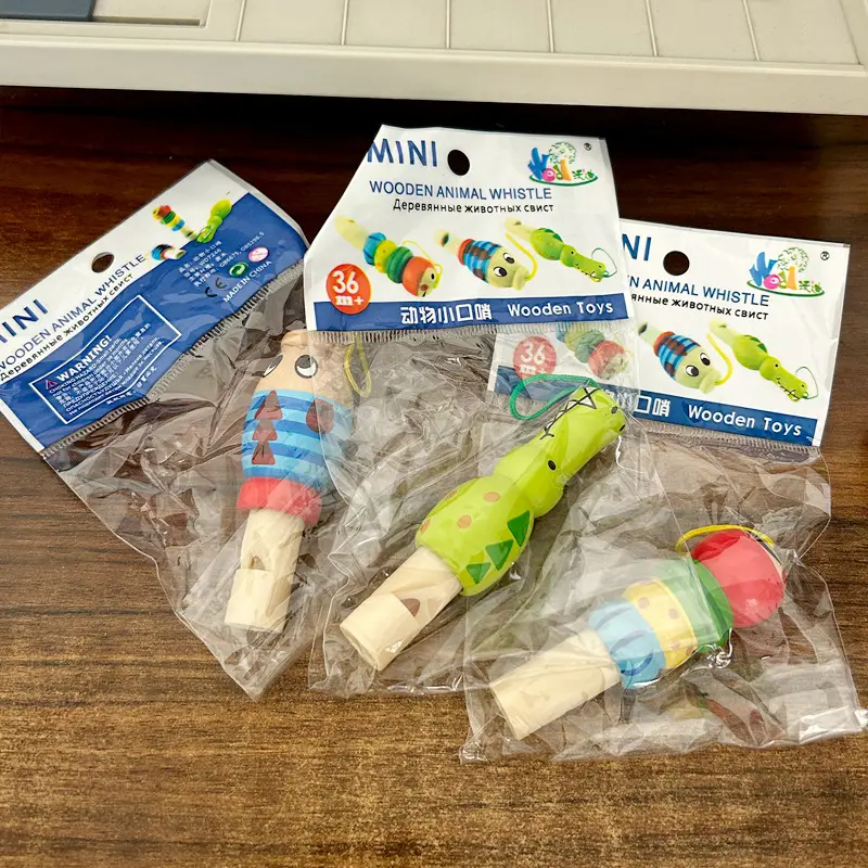 Wholesale Wooden Cartoon Animal Whistles for Kids - Image 4