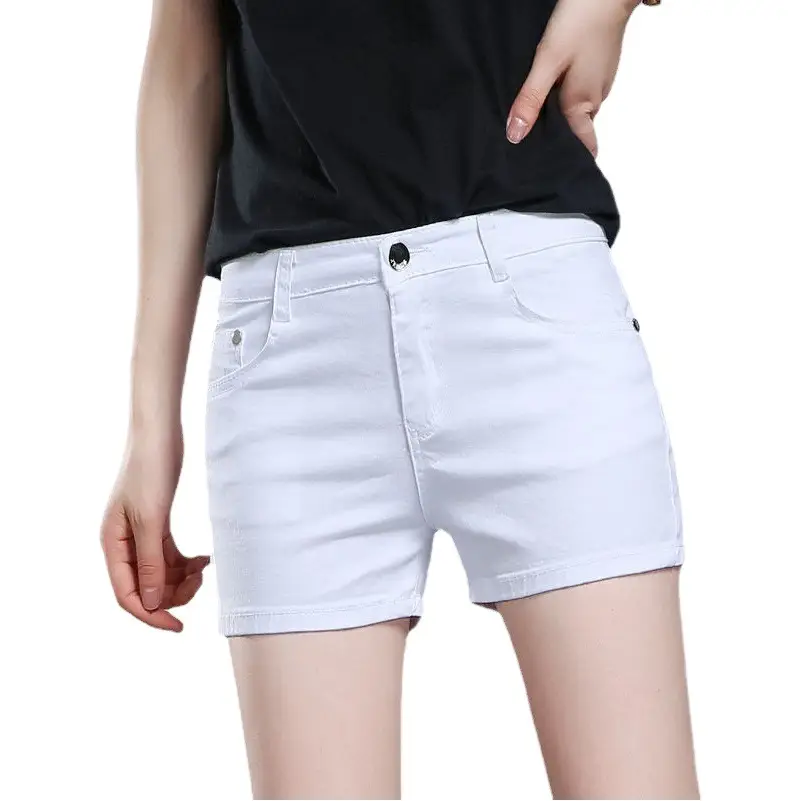 2025 Summer Women's White Lace Shorts Large