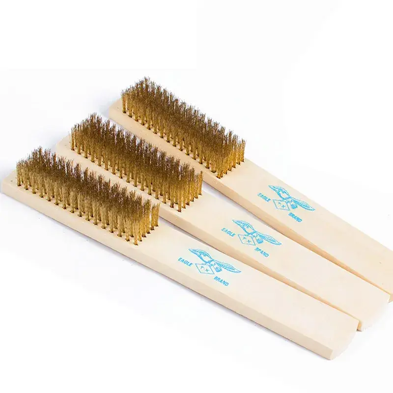 Copper Plated Mini Derusting Brushes for Factory Use - Image 4