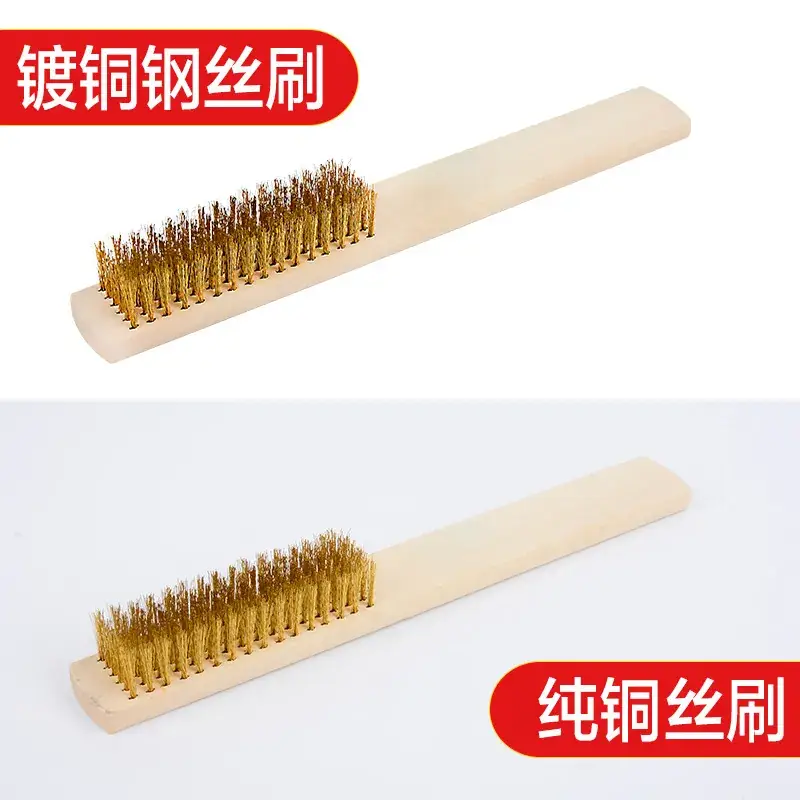 Copper Plated Mini Derusting Brushes for Factory Use - Image 5