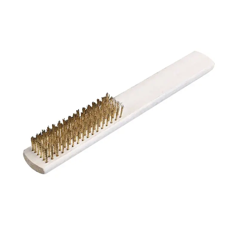 Copper Plated Wire Brush for Wood Cleaning and Polishing - Image 8