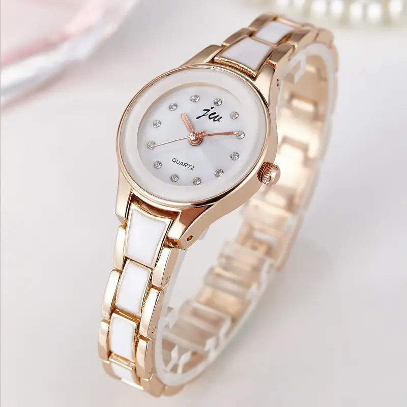 New Imitation Ceramic Fashion Watch, Women's Rhinestone Fashion Watch, Waterproof for Daily Life, Student Wholesale Quartz Watch