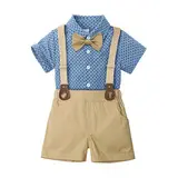 Kids Boys Three-Piece T-Shirt Jeans Scarf Set — feature 1