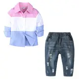 Kids Boys Three-Piece T-Shirt Jeans Scarf Set — feature 34