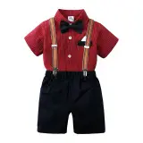Kids Boys Three-Piece T-Shirt Jeans Scarf Set — feature 4