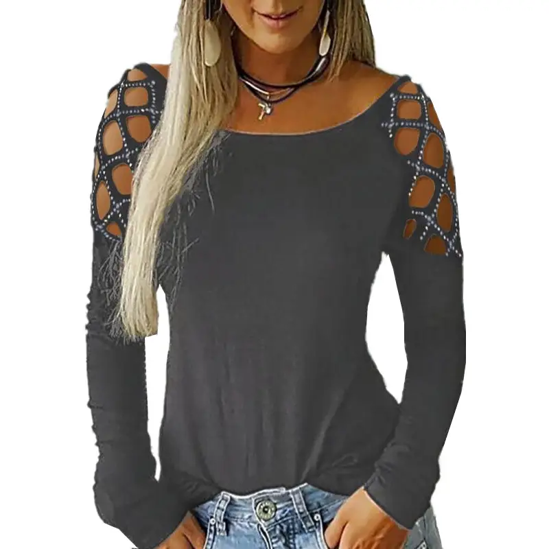 2022 Women's Crossback Hot Diamond Long Sleeve Top - Image 6