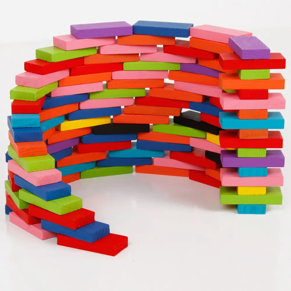 Colorful Wooden Building Blocks for Kids Early Education - Image 2