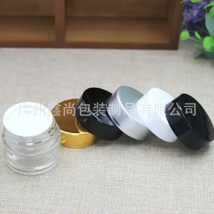 15g Transparent Glass Cosmetic Face Cream Bottle - Image 4
