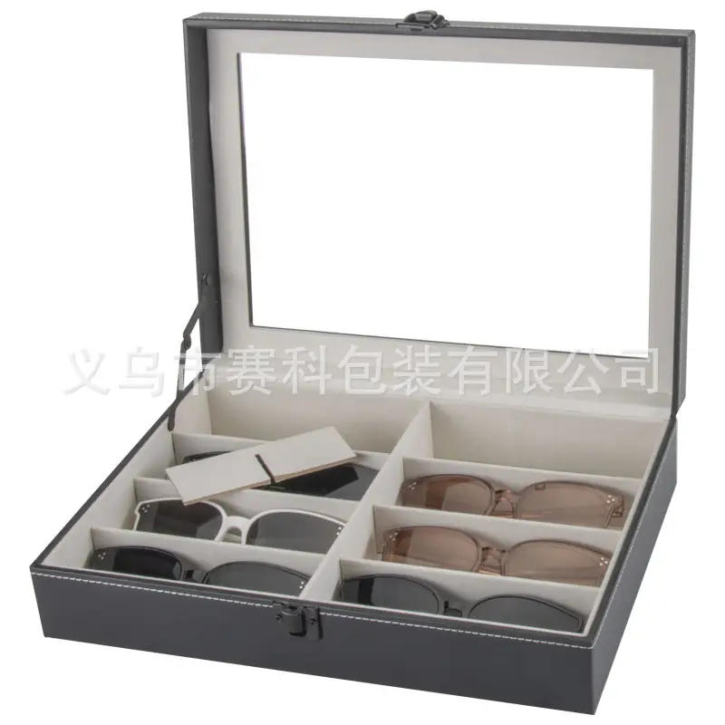 8-Glass Storage Box Black Metal Pull Rod - Image 4