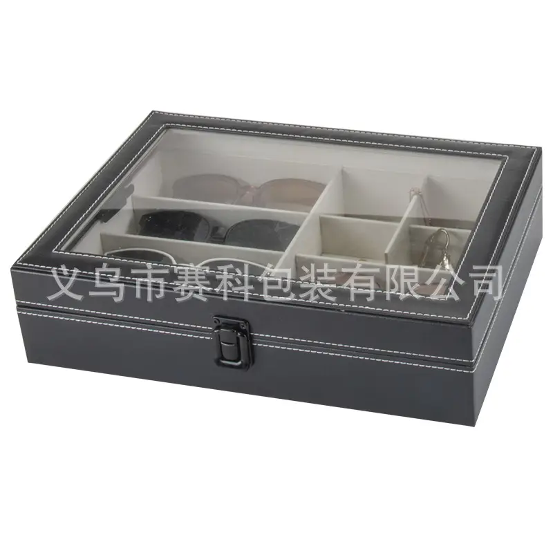 8-Glass Storage Box Black Metal Pull Rod - Image 5