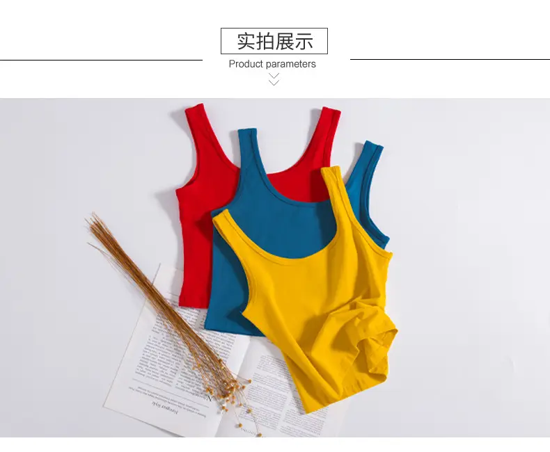 Women's White Navel Vest Summer Top — feature 8