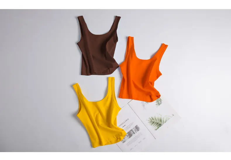 Women's White Navel Vest Summer Top — feature 9