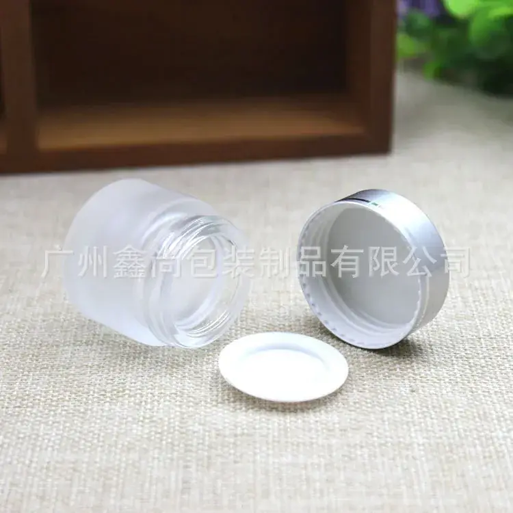 Frosted Glass Cream Bottle 10g Cosmetic Packaging - Image 2