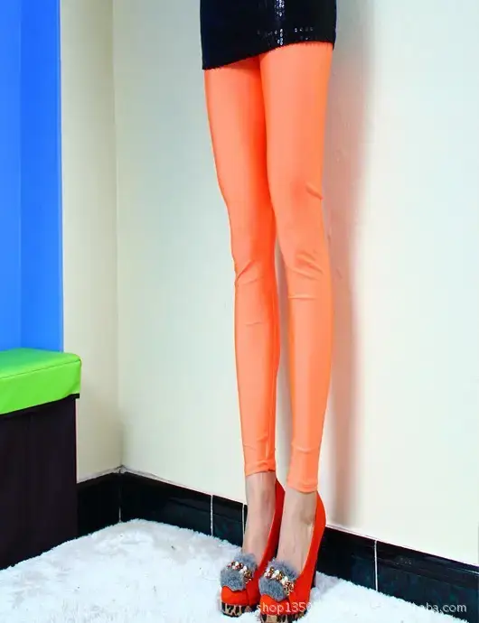 Blue Korean Style Elastic Leggings Women Large — feature 17