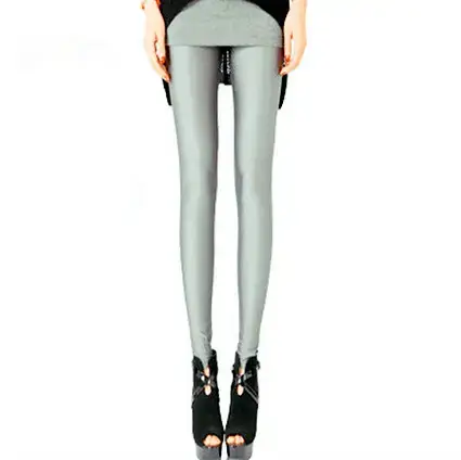 Blue Korean Style Elastic Leggings Women Large