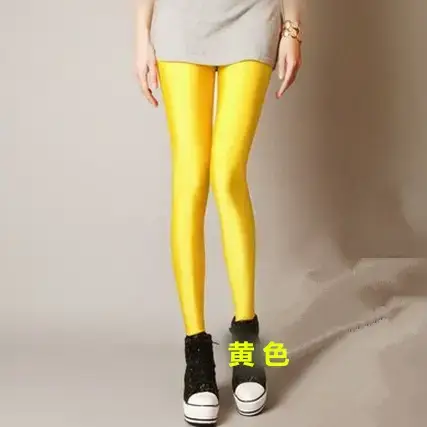 Blue Korean Style Elastic Leggings Women Large