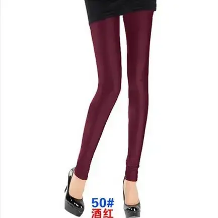 Blue Korean Style Elastic Leggings Women Large