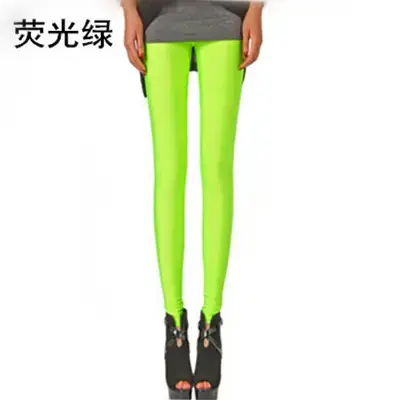 Blue Korean Style Elastic Leggings Women Large