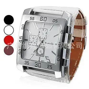 Retro Square Watch for Women Men Quartz Alloy Large Dial - Image 3